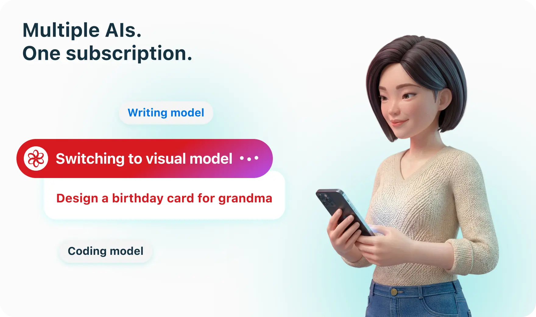 Smart Routing: Kaleida automatically picks the model for every request for every family member, every time.